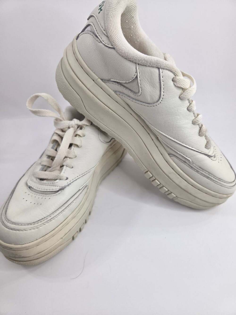Reebok Club C Extra Size 6 Chalk Green Platform Shoes